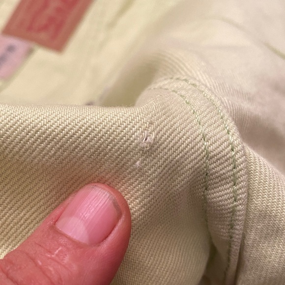 Levi's Light Green Denim Shorts - Picture 9 of 9